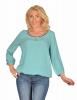 Bluza bleu cu margele decolteu b016bl