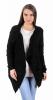 Pulover cardigan negru fir lame 843N