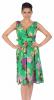 Rochie verde cu flori 6775V