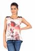 Bluza neagra imprimata Rose 2804N/R