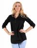 Camasa neagra cu maneca 3/4 9721n