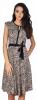 Rochie casual maro cu animal print