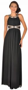 Rochie de ocazie neagra cu margele aplicate 593N