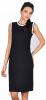 Rochie casual neagra dreapta fara maneci 16006N