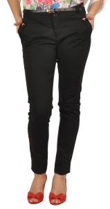 Pantaloni negri bumbac 8424N