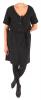 Rochie neagra tripluvoal M16N