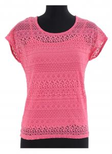 Bluza crosetata cu maieu roz 302012r