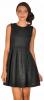 Rochie de ocazie neagra scurta din dantela 856n