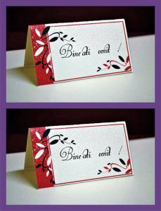 Card masa pentru nunta
