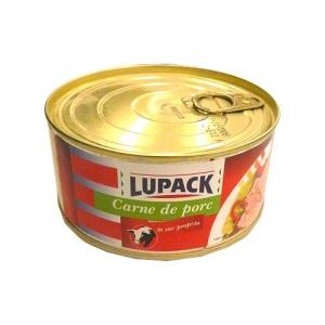 Carne de porc in suc propriu Lupack 300 gr.