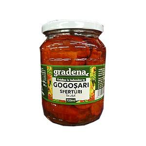 Gogosari sferturi in otet Gradena 680 gr.