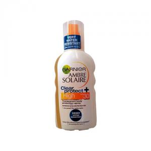 Spray protectie Garnier Ambre Solaire Clear Protect FP30 200 ml.