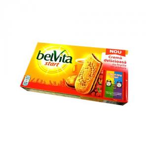 Biscuiti Belvita Start cu crema de fructe de padure 253 gr.