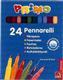 Markere Morocolor pentru copii, 24 culori/cutie