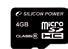 Micro Secure Digital Card Silicon Power 4 gb