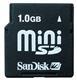 Mini secure digital 1gb sandisk