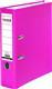 Biblioraft plastifiat color falken, 80 mm, roz