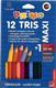 Creioane colorate Morocolor Maxi, 5 mm diametru, 12 culori/cutie