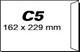 Plic c5, 162 x 229 mm, offset alb, autoadeziv, 80 g,