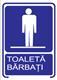 Indicator de securitate: Toaleta barbati, 200 x 150 mm