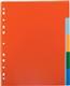 Separatoare Noki RPGVA, diverse culori, index color, A4, plastic, 5 bucati/set