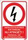 Indicator de securitate: Pericol de electrocutare