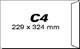 Plic pentru corespondenta c4, 229 x 324 mm, banda silicon, 100 g/m²,