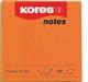 Notite autoadezive Kores, 75 x 75 mm, 100 file/bucata, portocaliu