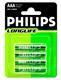 Philips baterii long life r03 (aaa), 4 bucati/blister