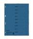 Separatoare din carton Falken, color, numerotate, 250 g/mp, 10 bucati/set, albastru