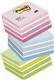 Cub notite autoadezive Post-it® Aquarelle, 76 x 76 mm, 450 file, roz pastel