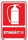 Indicator de securitate: Stingator, 200 x 150 mm