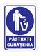 Indicator de securitate: Pastrati curatenia, 200 x 150 mm