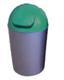 Cos Flip-Flap colectare selectiva 12 litri, capac verde