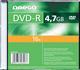 DVD-R Omega 16x, 4,7GB, 120 min, set 10 bucati slim