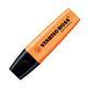 Textmarker Stabilo Boss, corp plastic, in culoarea cernelei, varf retezat, 2 - 5 mm, portocaliu, bli