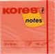 Notite autoadezive kores neon, 75 x 75 mm, 100 file,