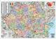Harta plastifiata de perete Romania, administrativ-rutiera, 140 x 100 cm, 1:550.000