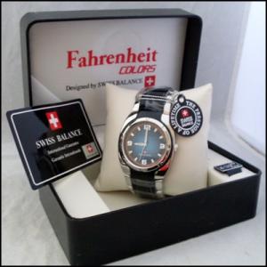 SWISS FAHRENHEIT ceas BARBATESC mecanism QUARTZ COD 138