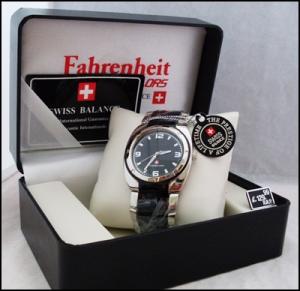 SWISS FAHRENHEIT ceas BARBATESC mecanism QUARTZ COD 118