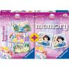 Puzzle memory printesele disney, 3 buc in cutie 15/20/25