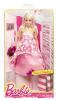 Papusa Barbie - Rochie cu imprimeu - Mattel BFW16-BFW17
