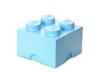 Cutie depozitare LEGO 2x2 albastru deschis