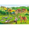 Puzzle munca la ferma, 2x12 piese