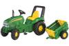 Tractor Cu Pedale Si Remorca Copii ROLLY TOYS 035762 Verde