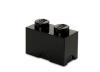 Cutie depozitare LEGO 1x2 negru