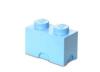 Cutie depozitare lego 1x2 albastru deschis