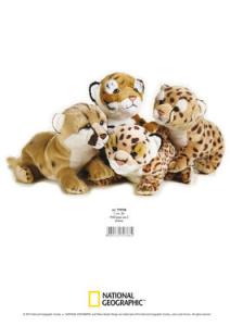 Jucarie Plus Venturelli - National Geographic Pui Feline 26 Cm - AV770768