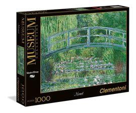 Puzzle 1000 piese-Monet: Water Lily basin, green harmony