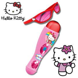 Set microfon si ochelari Hello Kitty